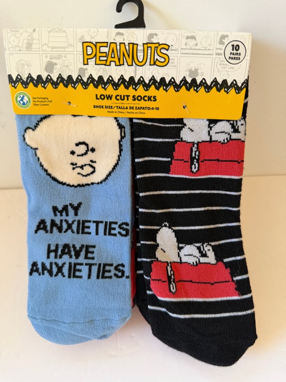 New Peanuts Low Cut Women’s 10 Pair Socks